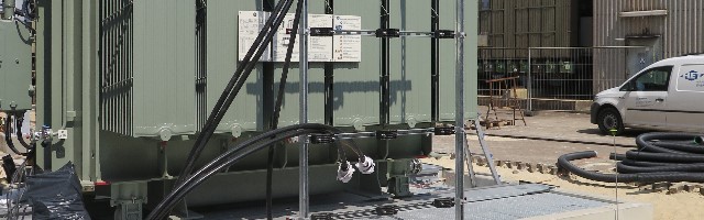 Installation des 30MVA Generatorabgang, Bremen - Deutschland